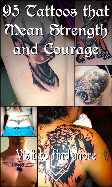 tattoos symbolising strength|be strong and courageous tattoo.